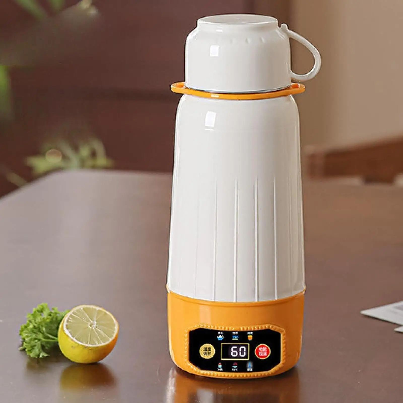 

Car Heating Cup LED Digital Display Water Heater for Road Trips Camping Home