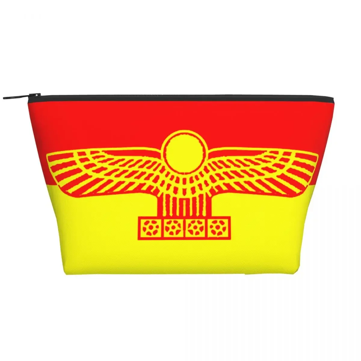 Aramean Suryoyo Flag Cosmetic Bag Women Kawaii Big Capacity Ancient Aram Makeup Case Beauty Storage Toiletry Bags