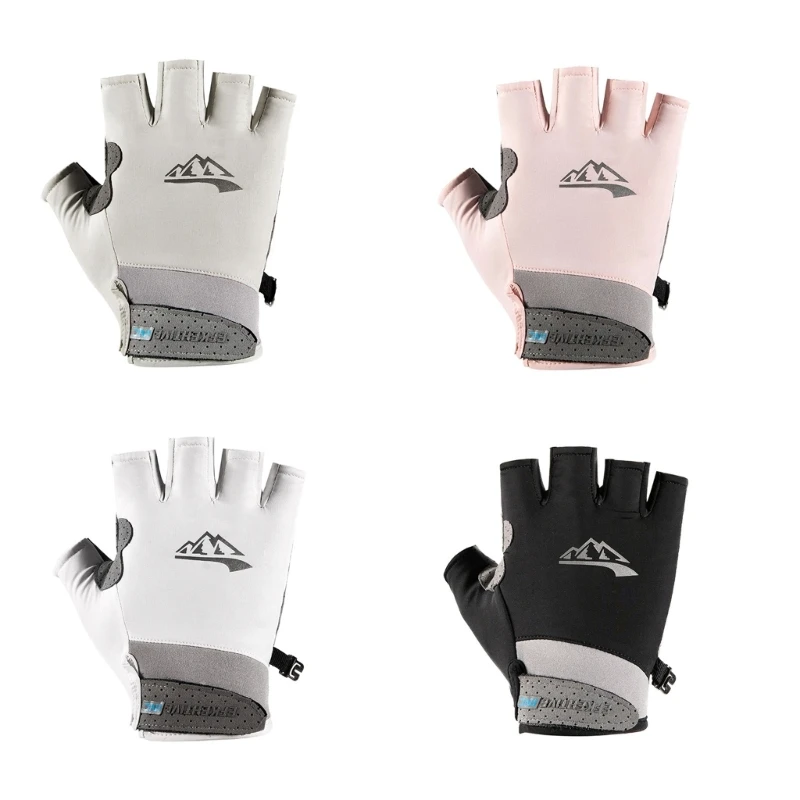 

Half Finger Fishings Glove Quick drying Breathable Sports Glove for Hikings