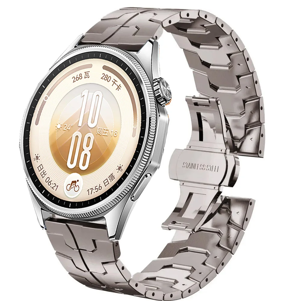 Luxuriöses Edelstahlarmband für Huawei Watch GT 7 Pro 6 Pro GT6 GT5 GT4 GT3 46mm Metallarmband für Huawei Watch 5 4 3 Pro Armband