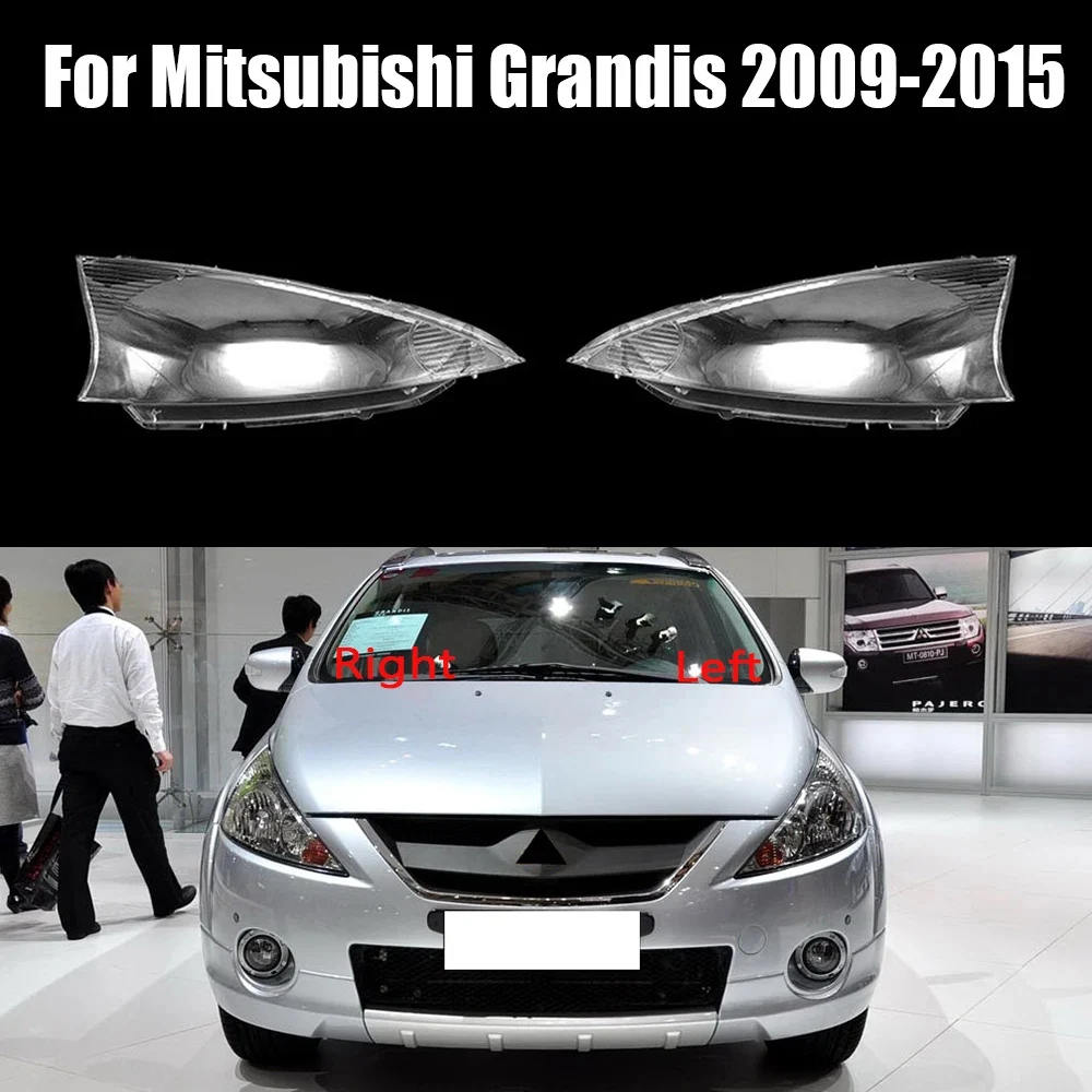 

Чехол для передней фары Mitsubishi Grandis 2009-2015, прозрачный чехол для передней фары, оригинальная линза из оргстекла