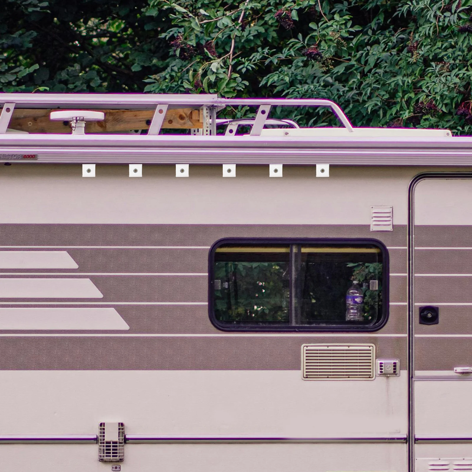 6Pcs Rv Awning Eyelets Lightweight Piping Fasteners for Caravan Camping Awning Rail Accessories Stable Secure Setup