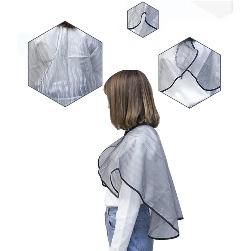 【24H-SALE!】4X صالون تصفيف الشعر قطع طوق شال مقاوم للماء EV صبغة شعر بيرم اللون كيب برو تصفيف الشعر المئزر لقص الشعر