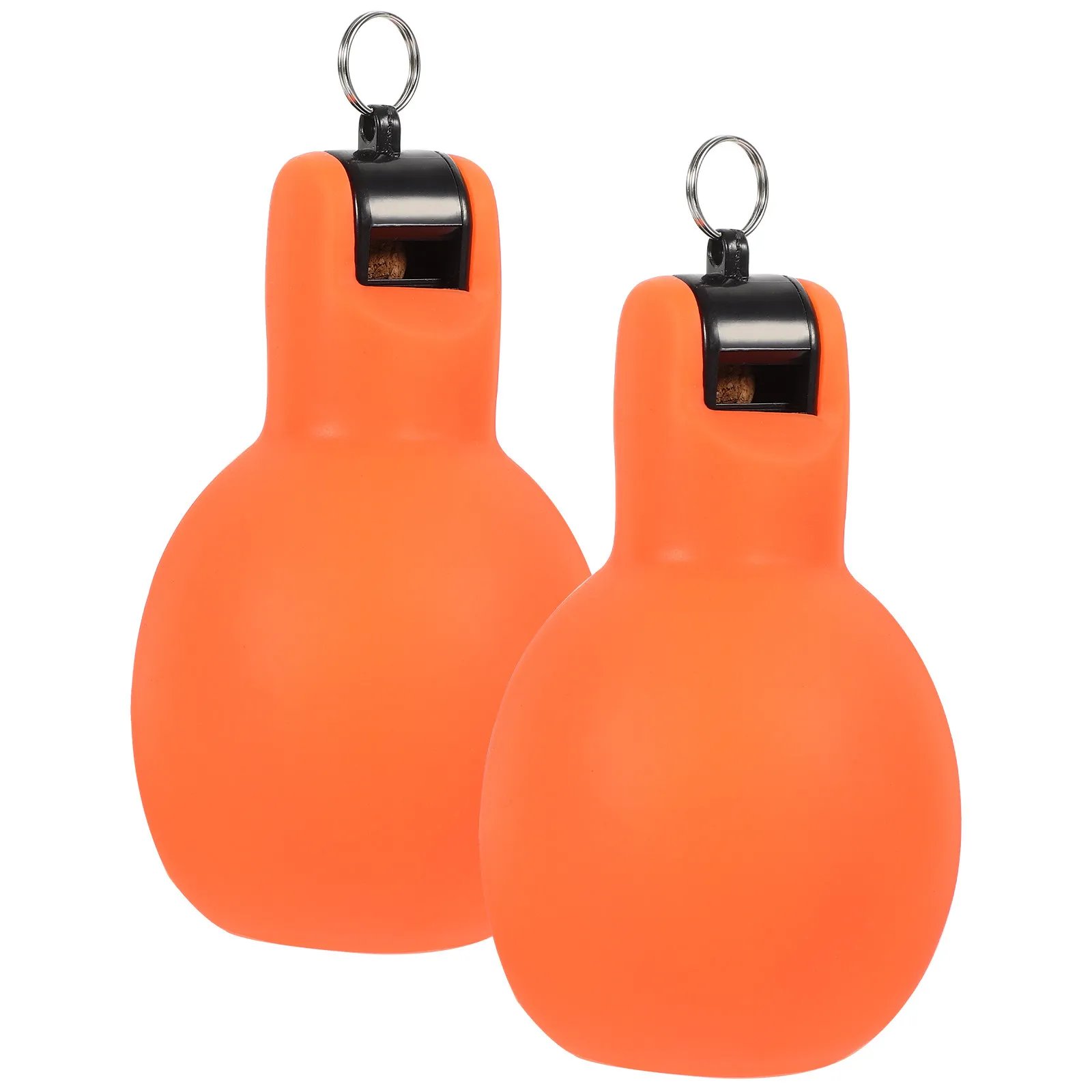 

2Pcs Outdoor Survival Whistle PVC Hand Squeeze Loud Emergency Portable Whistle for Camping Hiking Sports Training