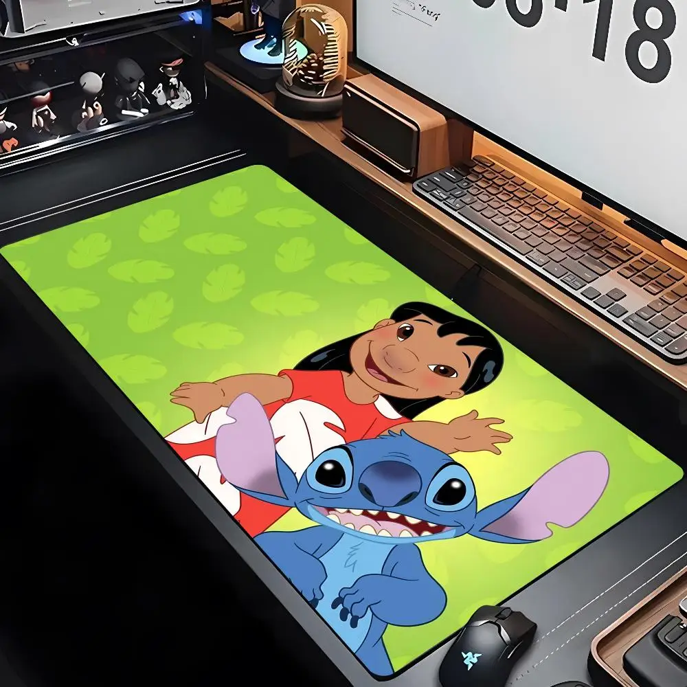 Lilo Stitch Mouse Pad XXL Gamer Gaming PC Computer Otaku Locking Edge DIY Customized Photo Laptop Notebook Desk Mat