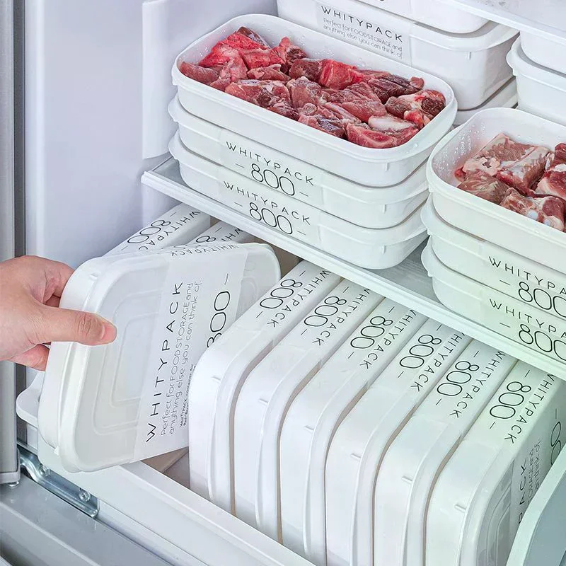 Japanese Meat Packaging Box Food Grade Refrigerator Storage Fruit Vegetable Preservation Prepare The Dishes Divided Box