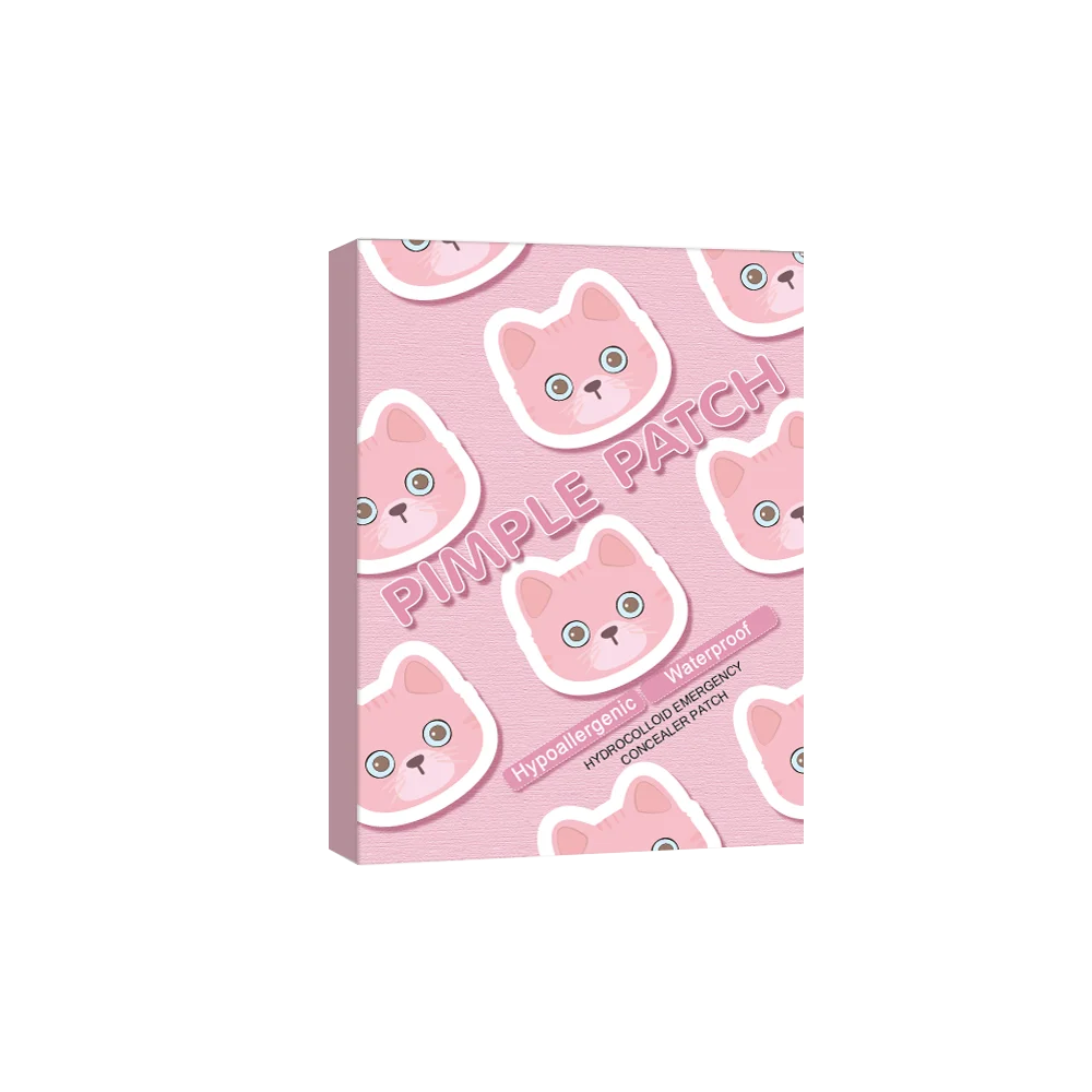 600 قطعة من رقعة حب الشباب الكرتونية، رقعة خافي عيوب الوجه اللطيفة على شكل قطة، آمنة وغير سامة، #4