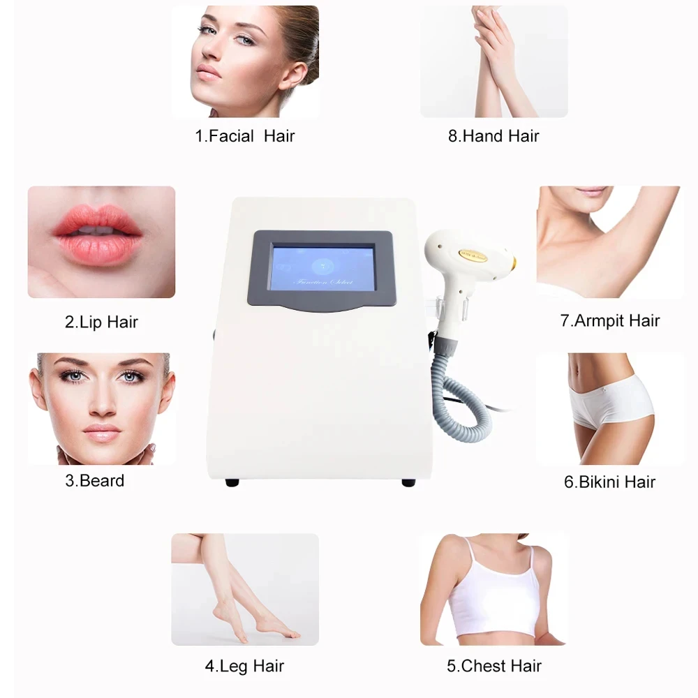 3 Wavelength Home Use 808nm Diode Laser Hair Removal Machine Professional kim 8 Cooling Ice Painless Depilation Device