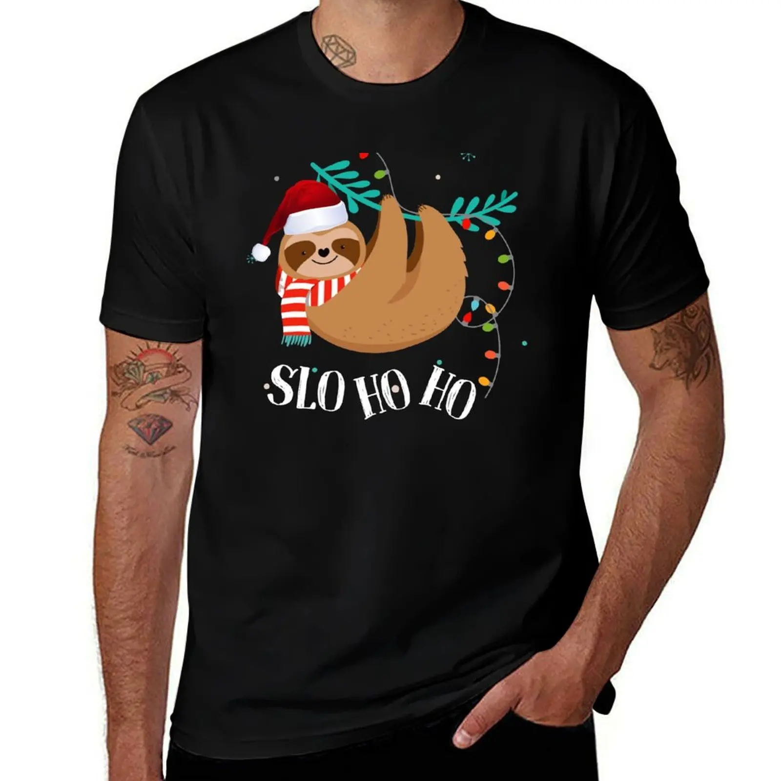 

Slo Ho Ho Sloth Christmas Shirt, Sloth Lover Shirt, Funny Christmas Shirt, Christmas Party Shirt T-Shirt