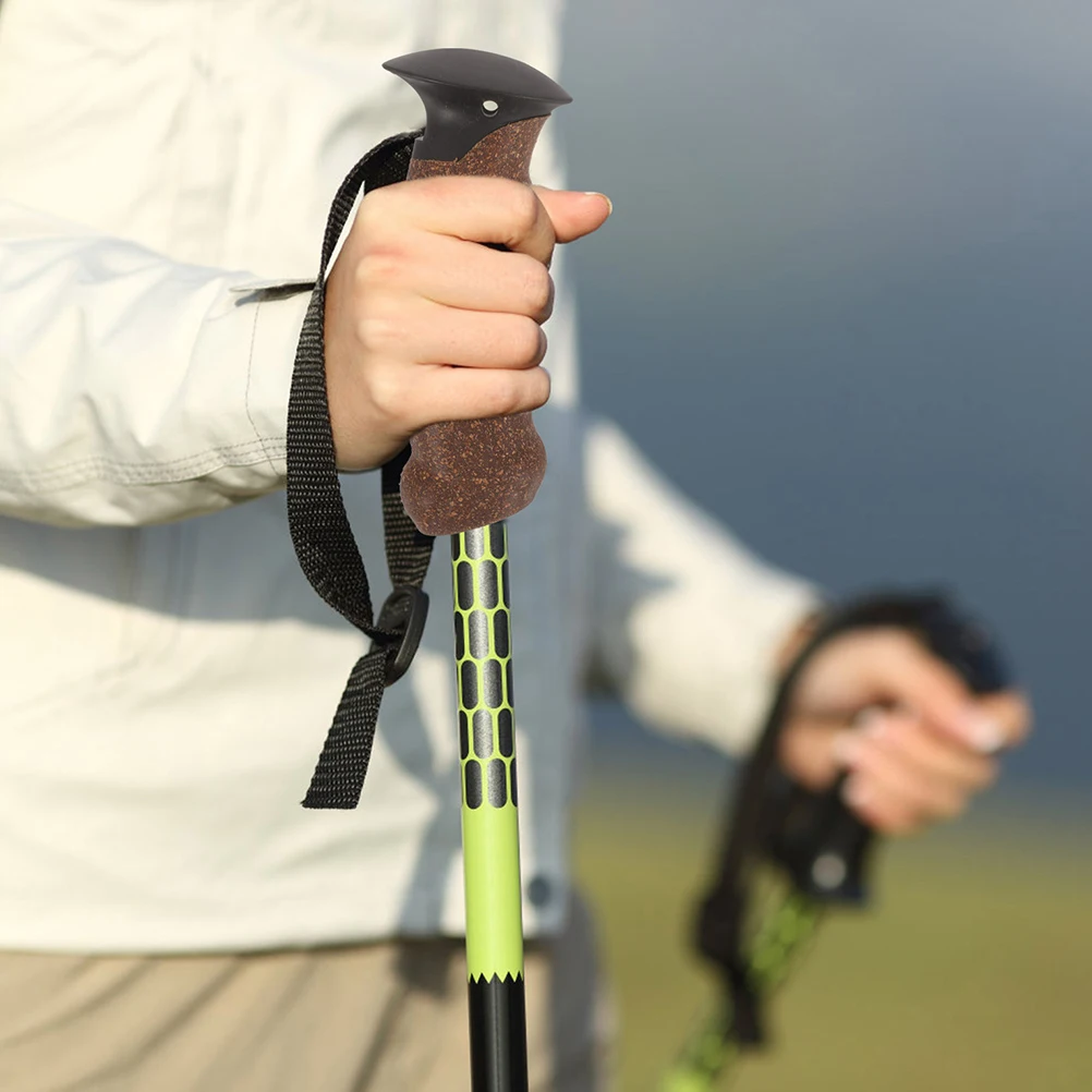 

2pcs Universal Trekking Pole Handle Replacement Non-Slip Ergonomic Grip For Hiking Skiing Outdoor Round Cane Adapter Sturdy