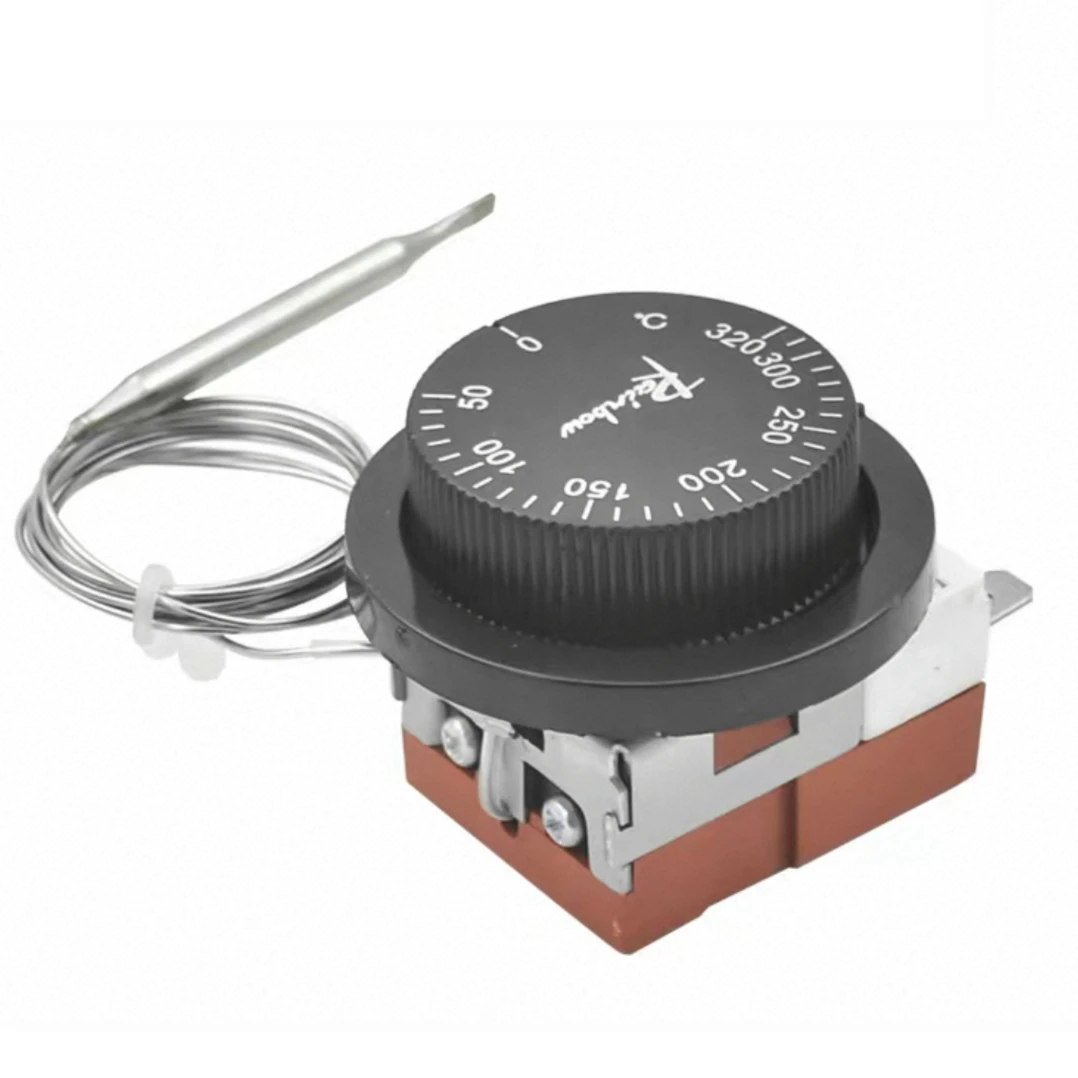 قابل للتعديل لمبة الشعرية ترموستات ميزان الحرارة محدد درجة الحرارة التحكم التبديل لفرن سخان برودة 120 ° ج 320 ° ج #2