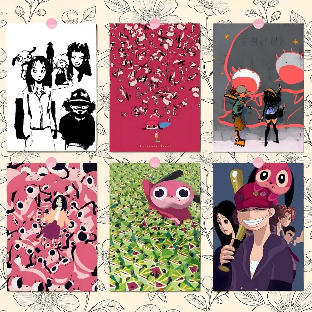Anime P-Paranoia Agent Poster Matte Self-Adhesive Wall Art Print Living Room Bedroom Home Decor