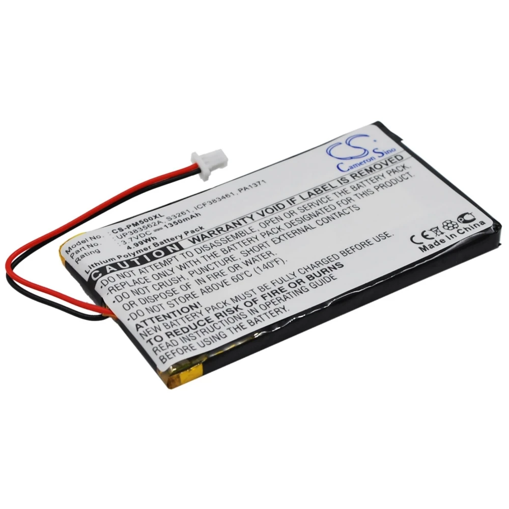 

Li-Polymer PDA, Pocket PC Battery for Palm, 3.7V, 1350mAh, Compatible Models: M500, M505, M515