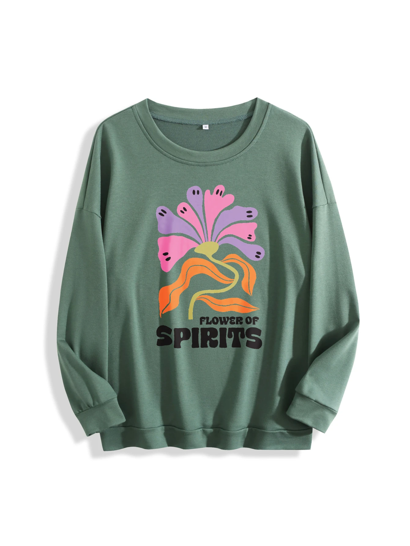 سترة بوهو الهالوين النسائية العصرية برقبة دائرية متعددة الألوان فضفاضة من القطن الخالص لخريف وشتاء ورياضات الهالوين جاهزة