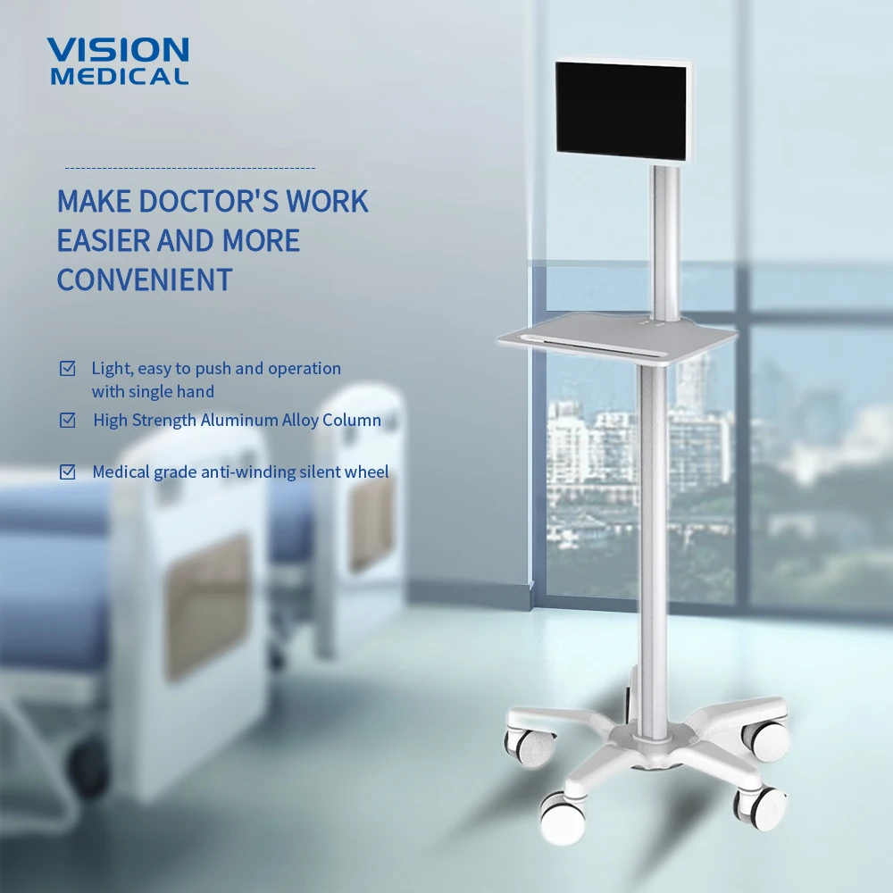 High Quality  Hospital Furniture Industrial-Style ABS Medical Cart and Cabinet Made of  Metal