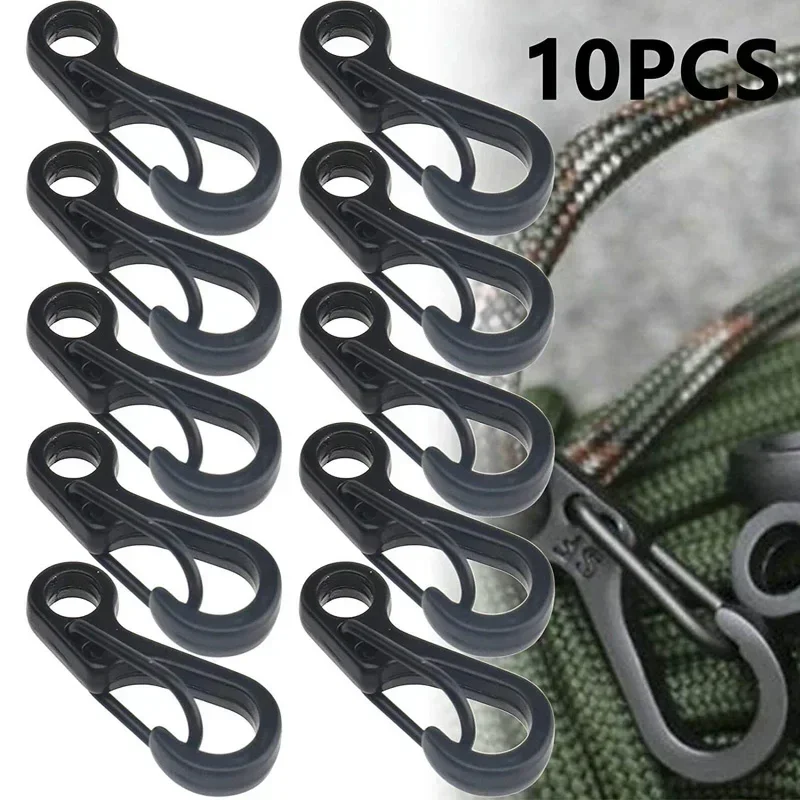 10Pcs/lot Mini Carabiner Keychain Spring Clasps Gear Hooks for Camping EDC Survival Climbing Backpack