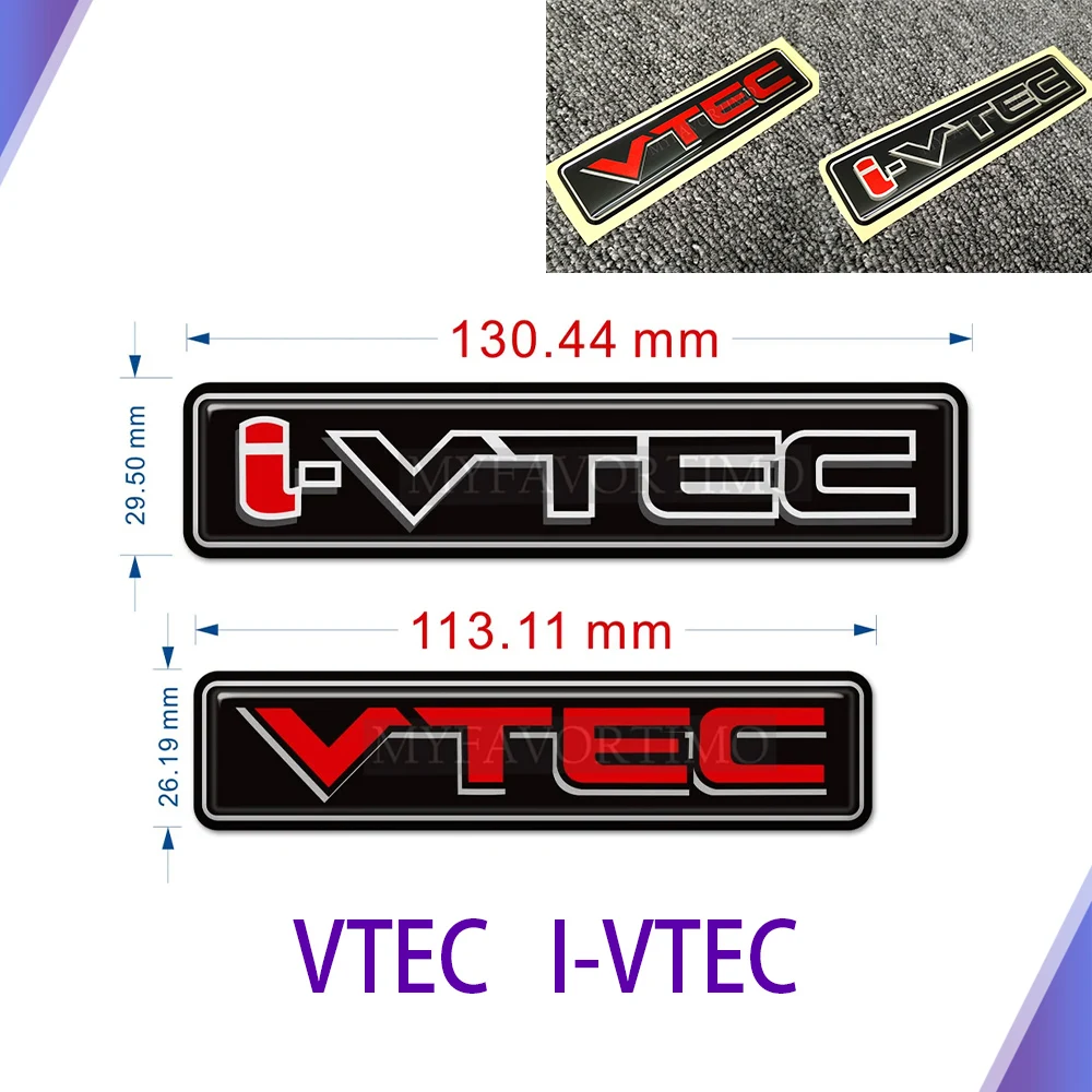 

For Honda Civic Accord Odyssey Spirior CRV SUV I - VTEC Metal Car Styling Emblem Tail Body Badge Sticker VTEC I-VTEC