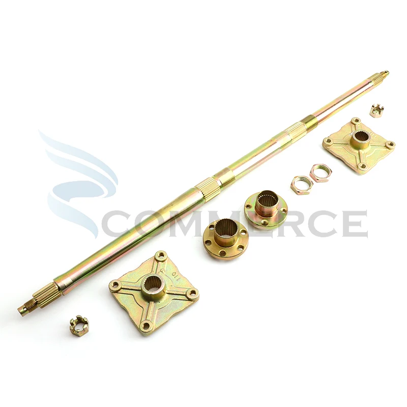 810mm 31T 32T rear axle with fixed seat is suitable for DIY 110cc 125cc 150cc 250cc ATV kart electric four-wheeler parts