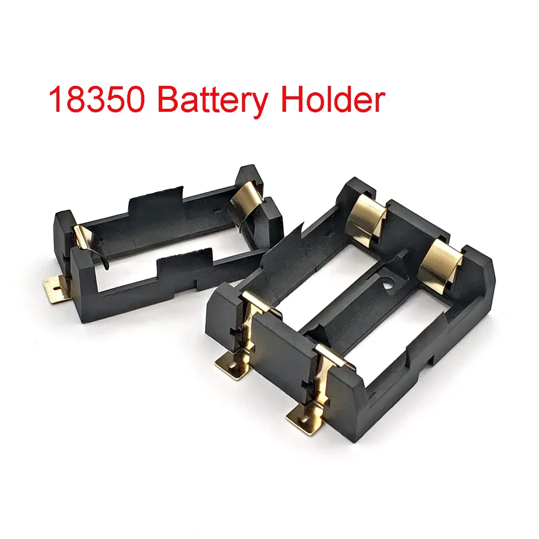 1S 2S 18350 Battery Holder Smd Smt Batteries Case Storage Box With Bronze Pins 1 2 Slot 18350 Rechargeable Battery Shell