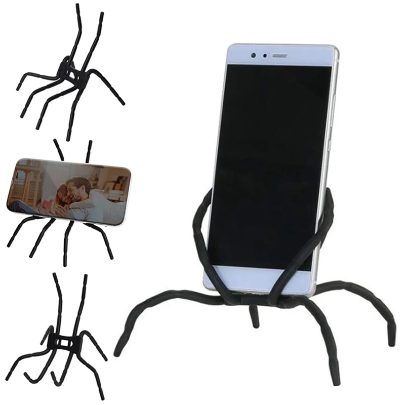 Universal Spider Flexible Grip Holder Stand Mount For iPhone Huawei Xiaomi Samsung Car Phone Holder Stand Adjustable Bracket