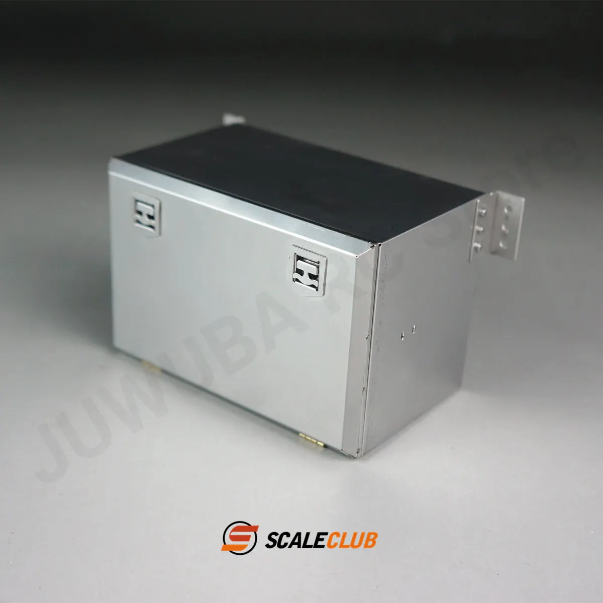 Scaleclub 1:14 Metal Toolbox 90mm Storage Box Container Battery Box For Tamiya Tractor Truck 770s MAN TGX Arocs Actros Fh16