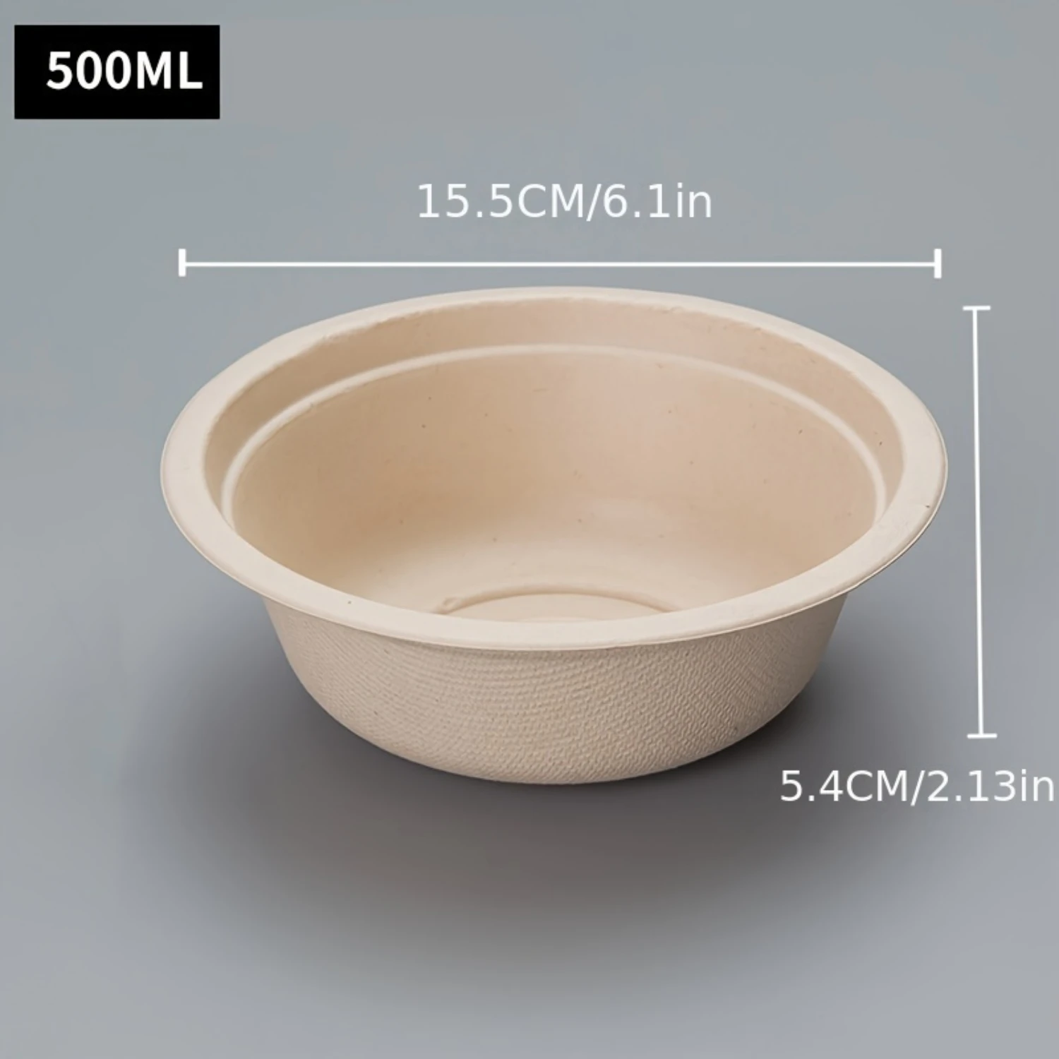 50/100 قطعة، أوعية ورقية قابلة للتحلل 16.91 أونصة أوعية سلطة فواكه للنزهات للاستعمال مرة واحدة، ديكور الحفلات، مستلزمات الحفلات، ديكور العطلات، العطلات