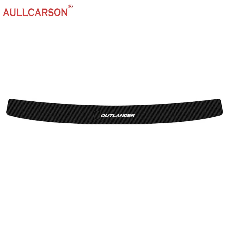 For Mitsubishi Outlander 2022 2023 2024 Car Door Sill Leather Stickers Protection Plate Carbon Fiber Threshold Strip Accessories