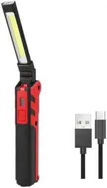 

WINDFIRE LED Work Light – Rechargeable Magnetic Flashlight with 270° Rotation, 2 Modes – Ideal for Car Repair & Garage Use