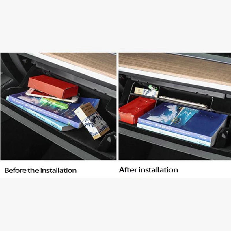 Glove Box Shelf Partition Dust Board Auto Parts For Tesla Model 3 Y 2017-2021