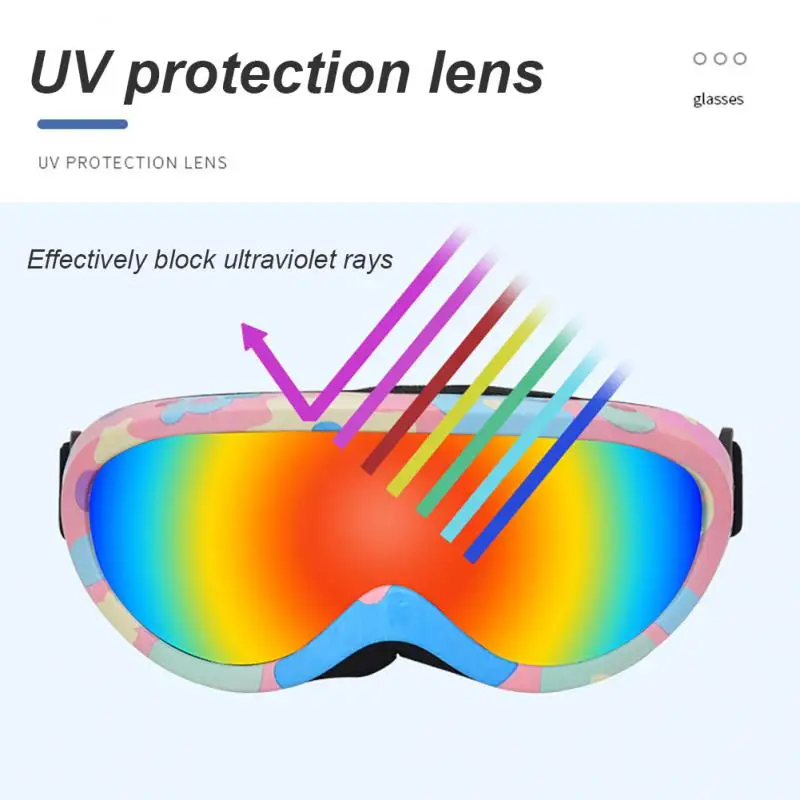 Skiing Goggles Windproof Cycling Motorcycle Goggles Winter Anti-Fog Snowboard Ski Glasses Ski Mask Tactical Goggle Sunglasses