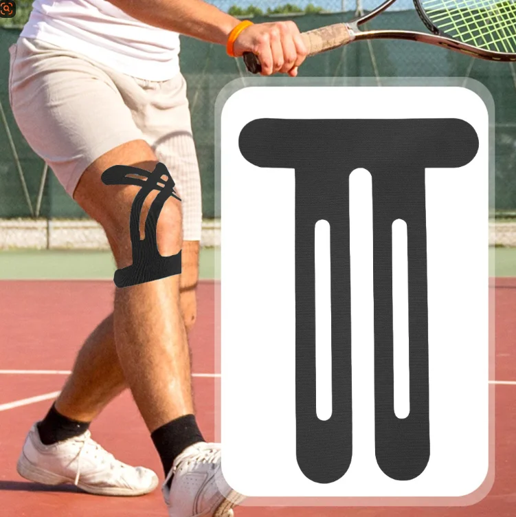 10 Stück vorgeschnittene Kniebandagen, Muskelbandagen – Marathon Sports spezialisierte Beinmuskel-Stützbandage für Sportler – Detail 6