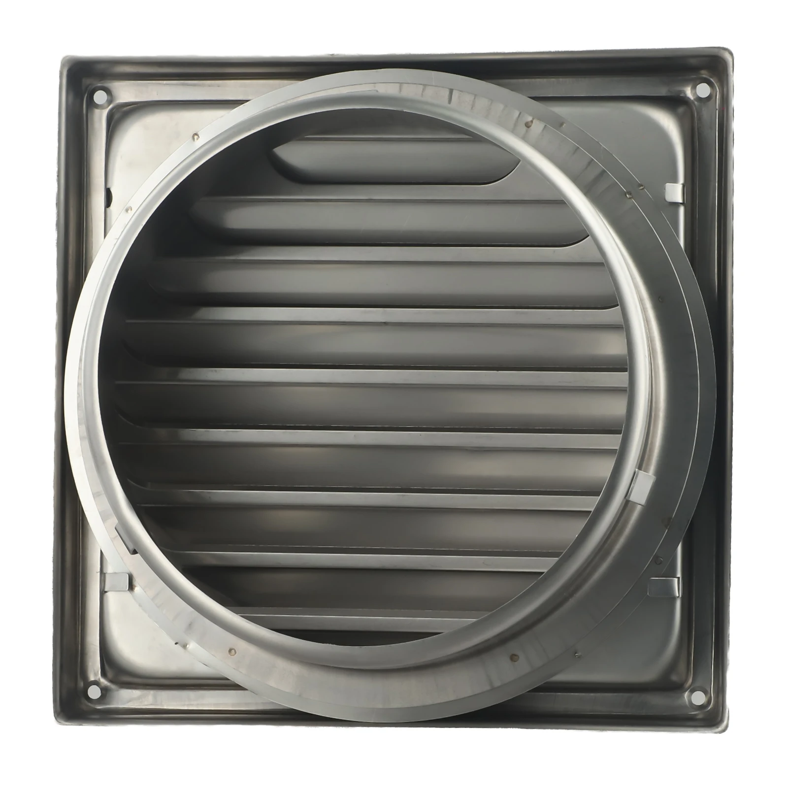 Wall Vent External 150mm with 304 Stainless Steel Metal Cover and Adjustable Air Valve for Indoor Air Ventilation Applications