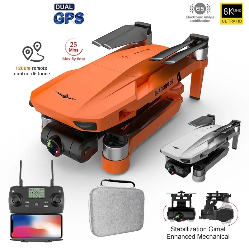 

Top New GPS Drone 4k Profesional 8K HD Camera 2-Axis Gimbal Anti-Shake Aerial Photography Brushless Foldable Quadcopter 1.2km