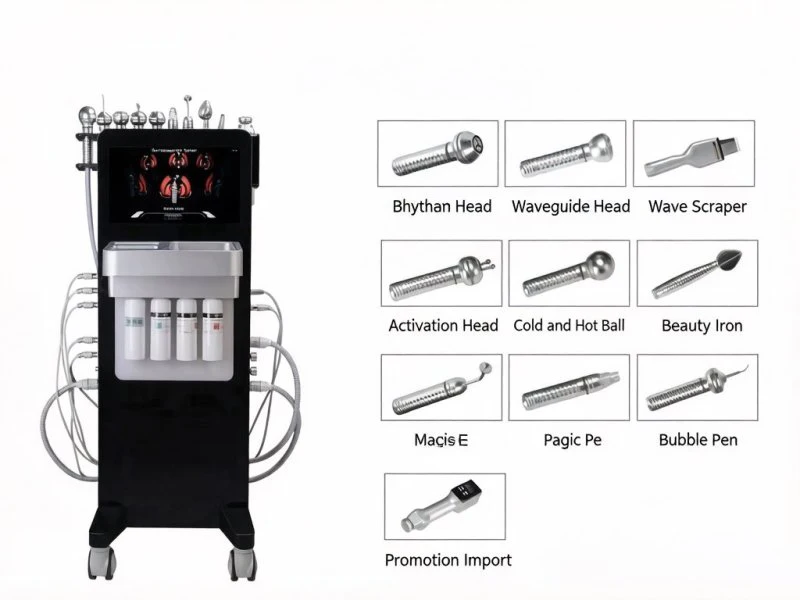 Professional Hydraulic Skin Cleansing Machine, Bubble Oxygen Therapy, Ultrasonic Water Light, Facial Lifting, Suitable for SPA a