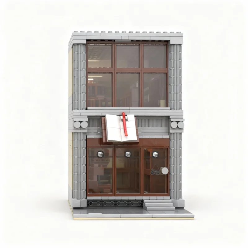 1390pcs MOC The Old Library Model Building Blocks Architecture Toys Christmas Gift Assemble Birthday Brick Education Creative