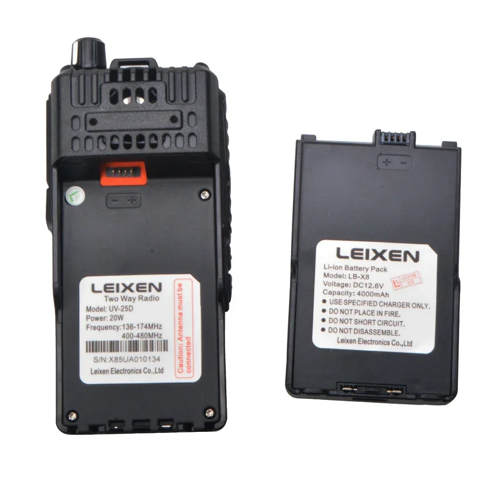 2025 رائجة البيع LEIXEN UV-25D 20 واط حقيقي 10-20 كجم لاسلكي تخاطب VHF 136-174 ميجا هرتز UHF 400-480 ميجا هرتز ثنائي النطاق ثنائي الاستعداد المزدوج استقبال V