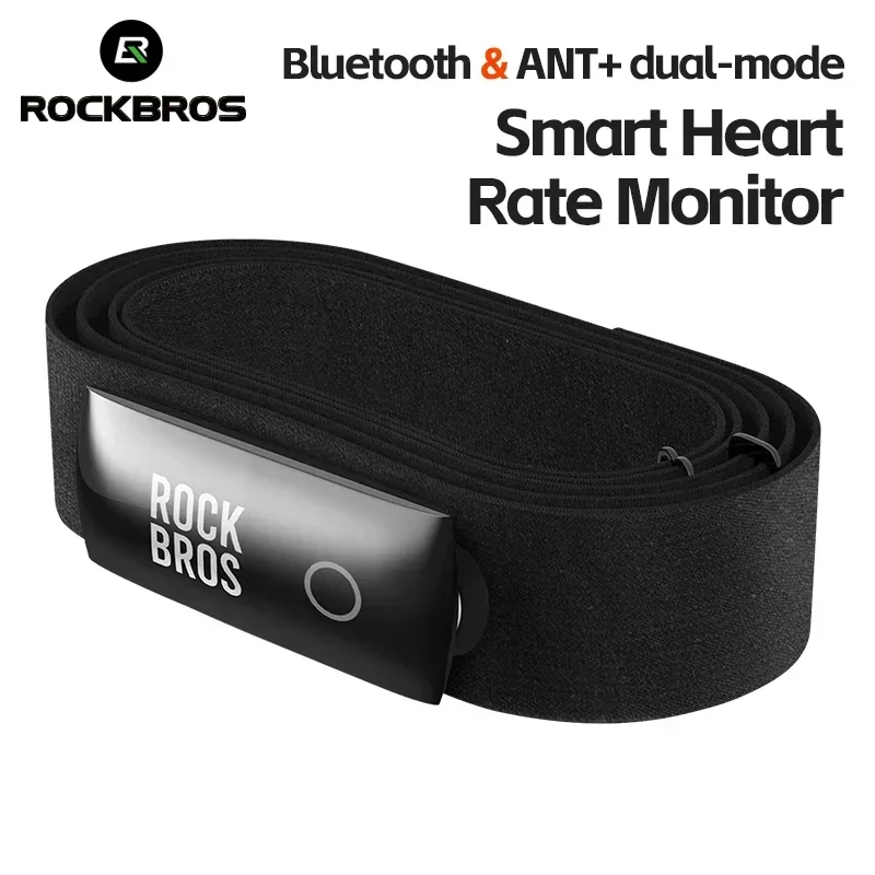 

ROCKBROS H828 Heart Rate Sensor Bluetooth 4.0 ANT+ Upgrade 50H Battery Life Waterproof For Garmin Wahoo GPSPORT Bike Computer