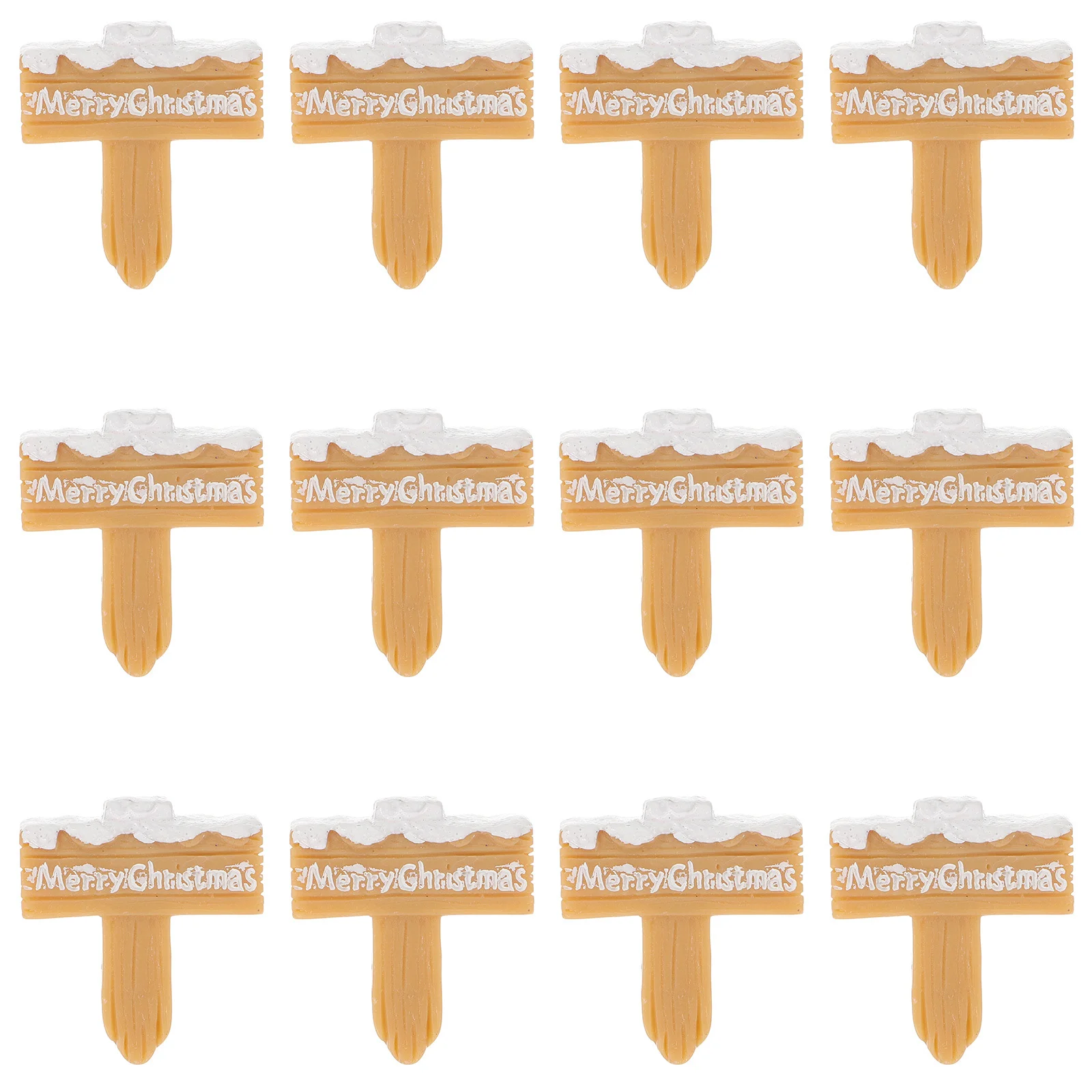 

12Pcs Christmas Word Plate Resin Decor Creative Xmas Ornament for Home Desktop Living Room Festive Decoration Word Board