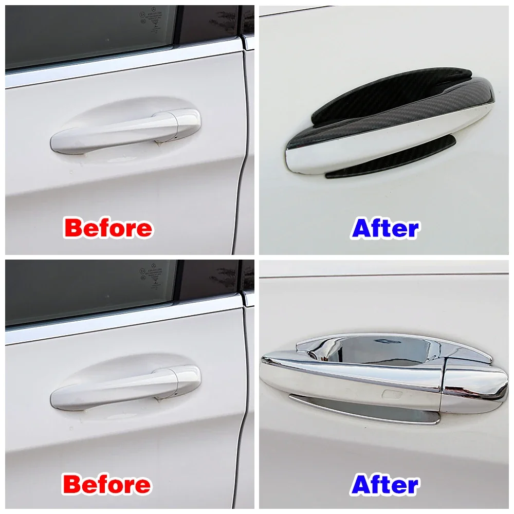 For Mercedes Benz A B C E CLA GLB GLC GLE GLS Class 2020 2021 Exterior Refit Car Door Handle Bowl Cover Modify Frame Trim