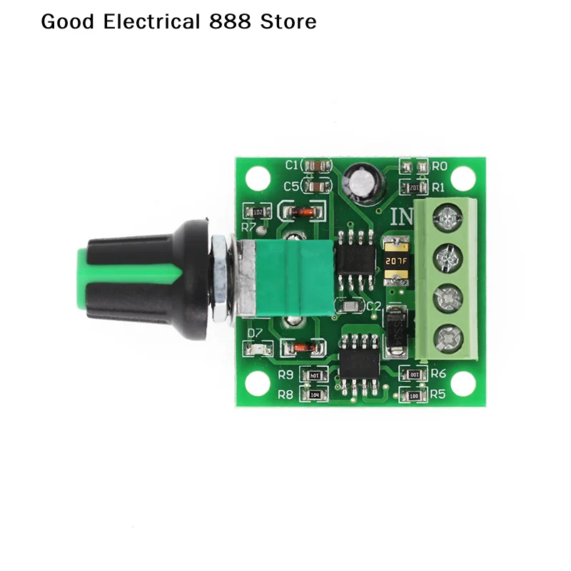【GE】1pcs Mini 1803BK DC Motor Speed Regulator Controller Module Adjustable 1.8V-15V Governor Switch LED Light Brightness Control