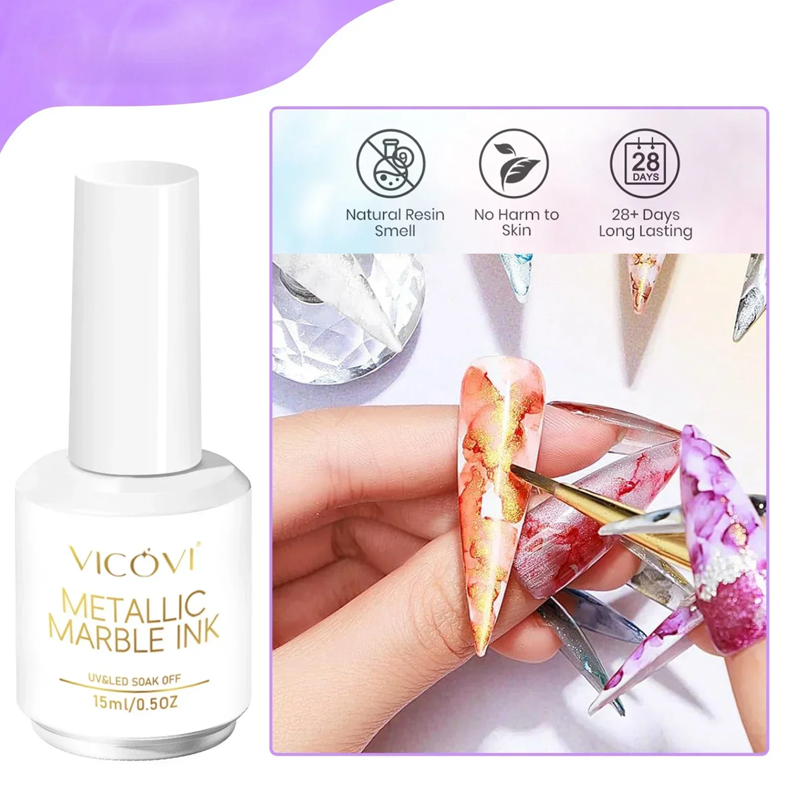 12 stücke Metall Aquarell Tinte Nagellack Blühende Gel Nagel Blase Wirkung Magie Marmor Nail art Lacke Dekoration Für Maniküre