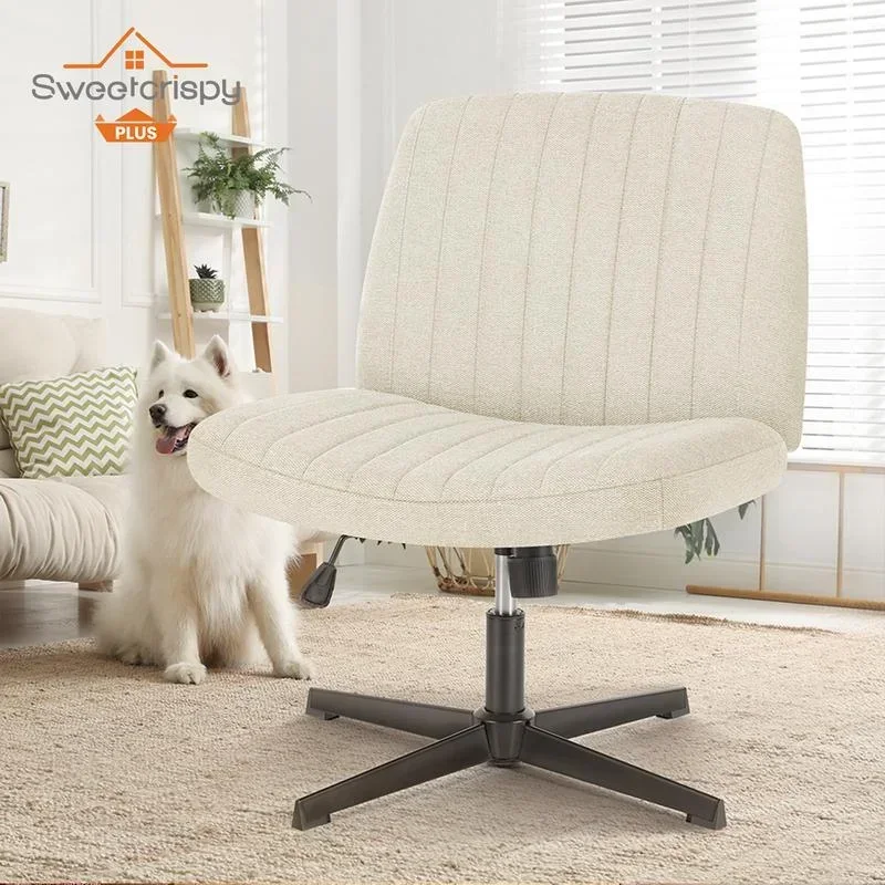 

Sweetcrispy Plus Furniture Регулируемый по высоте крест-накрест - настольный стул без подлокотников Офисный стул с перекрестными ножками, без колес