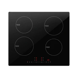 Factory Sale Built-in Induction Cooker 4 Burner High Quality Black Crystal Panel 7000W Induction Cooktop