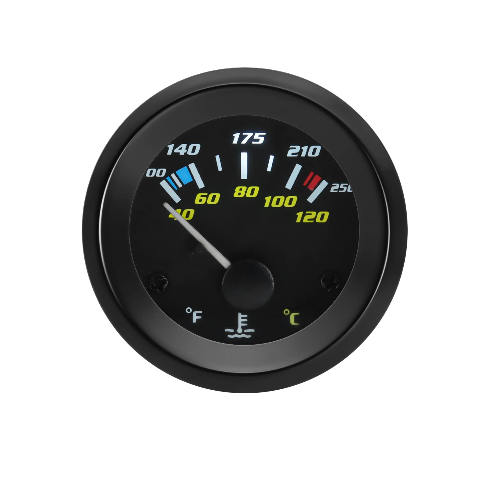 مستشعر درجة حرارة الماء ، 10 ، 40 ~ ، ℃ ، مقياس من من من من من من الدرجة الأولى ، بمؤشر درجة حرارة ، متر للسيارة ، 12 فولت