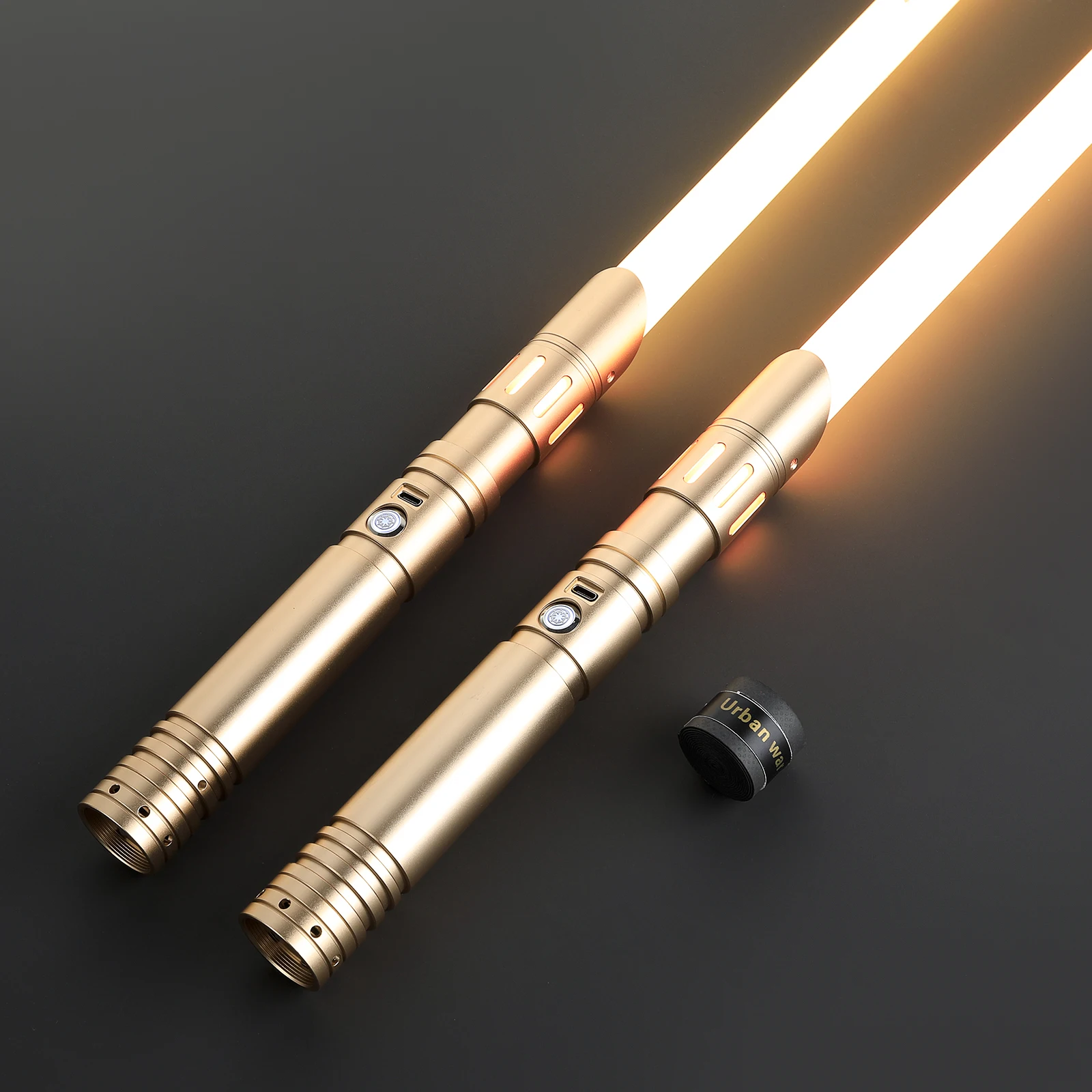 Lgt sabers tudio force schweres Duell Doppelklingen-Lichtschwert unendlicher Farbwechsel mit bluetooth mpfindlichem glattem Schwung