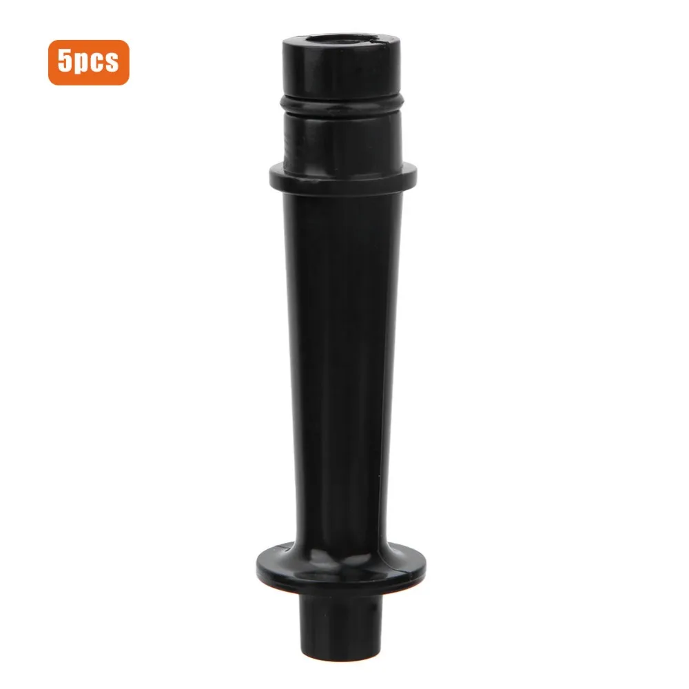 5PCS Premium ABS Melodica Mouthpiece Black Color Mouth Organ Mouthpiece Instrument Mouthpiece Melodica Enthusiasts