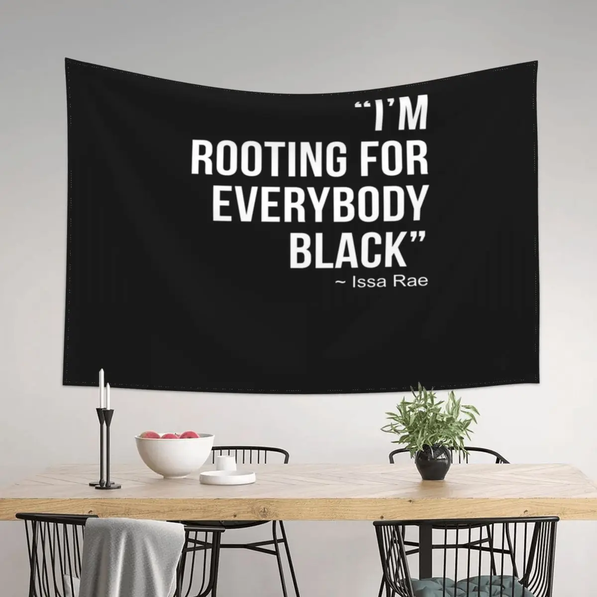 

I'M ROOTING FOR EVERYBODY BLACK Tapestry House Decoration Art Mural Room Aesthetic Decor Tapestry