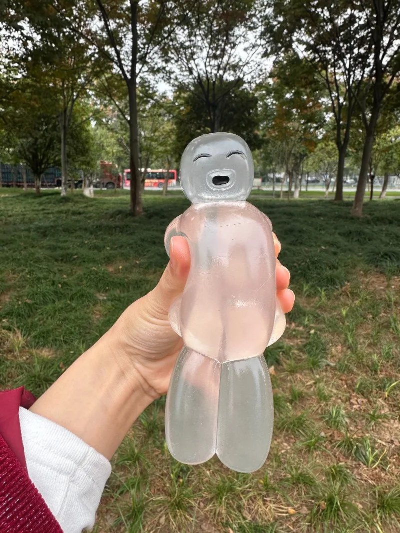 Squishy Transparent Jelly Robot Squeeze Toy Niedliches, superweiches, langsames Rebound Water Sense Cartoon Toy Kawaii Stressabbauendes Geschenk – Detail 7
