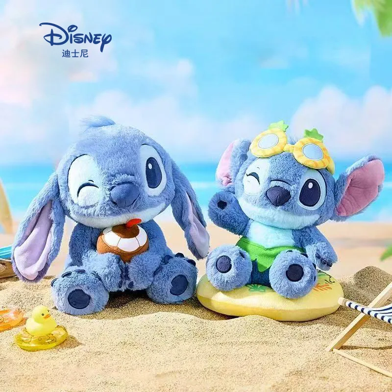 

Летняя серия, плюшевая кукла, милая плюшевая игрушка Stitch, рождественский детский подарок на день рождения, кавайные игрушки