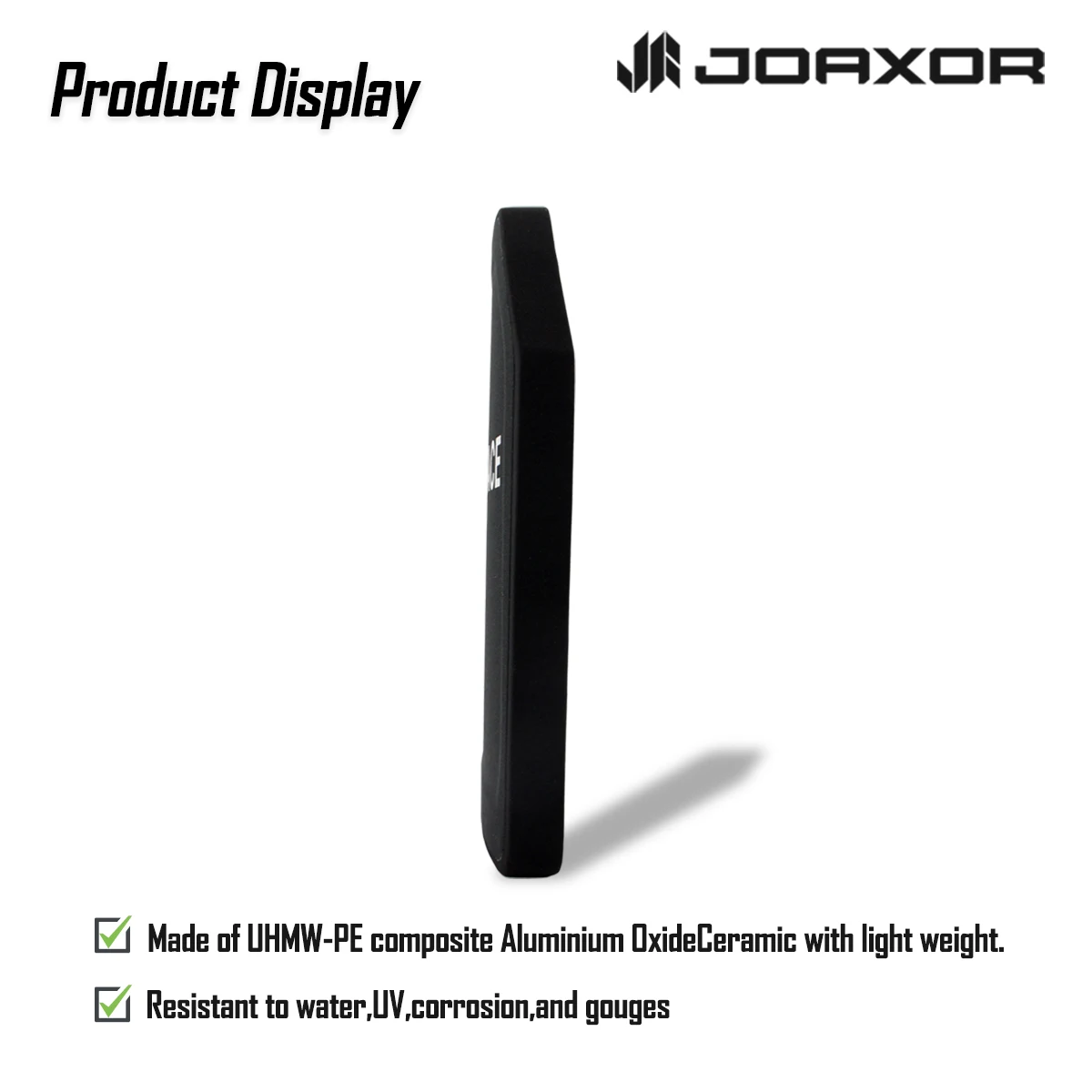 JOAXOR PE لوحة مضادة للرصاص 10x12 بوصة فئة NIJ فئة III لوحة مضادة للرصاص لوحة إدراج تكتيكية على ظهره سطح السفينة درع للجسم